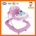 7 big silicon wheels baby walker with safety belt item 818B